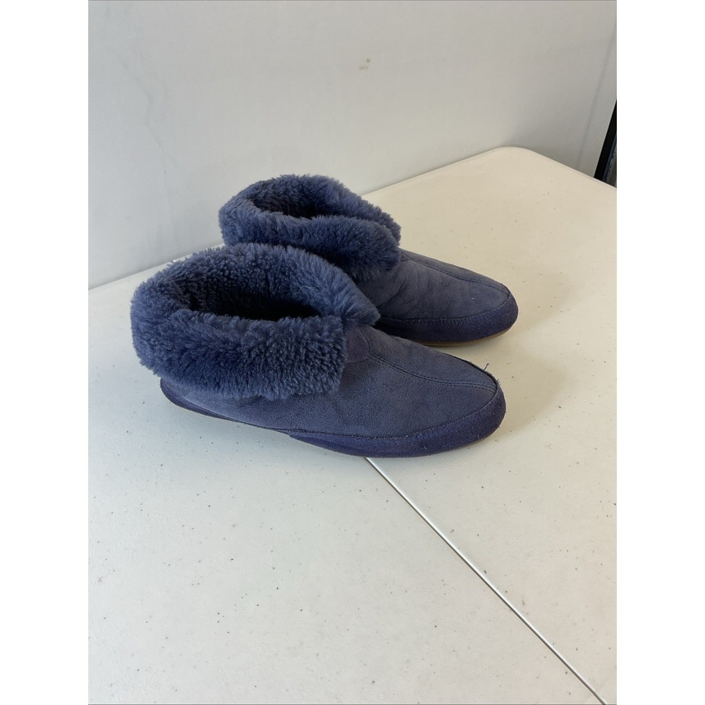Overland Womens 11 purple Shearling Bootie Slippers‎ Indoor/ outdoor fair